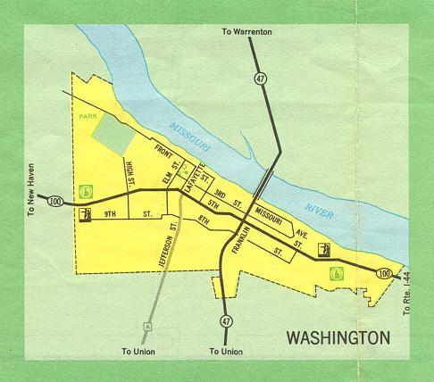 Inset map for Washington, Mo. (1969)