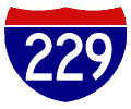 Interstate 229 marker