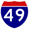 I-49 marker