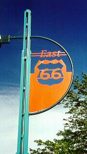 US 66 decorative sign