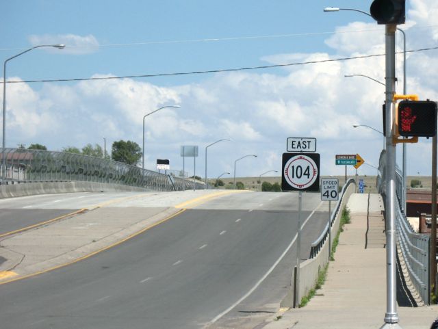 NM 104 railroad overpass in Las Vegas