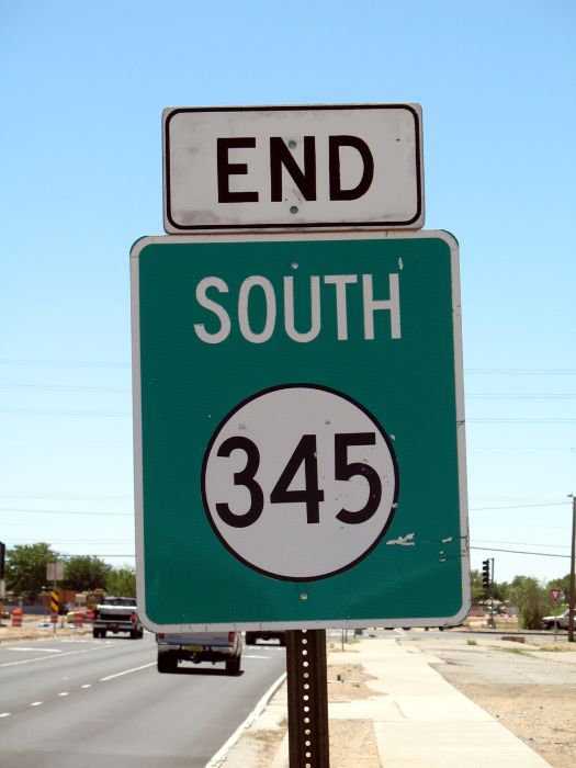 End of NM 345 in Albuquerque