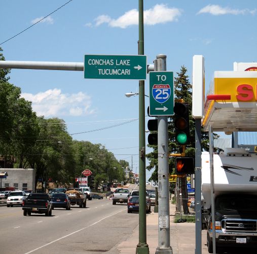 Interstate 25 trailblazer in Las Vegas, New Mexico