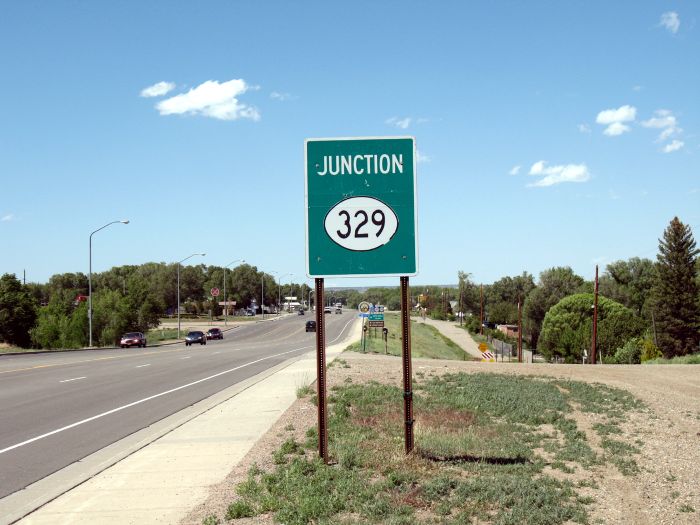 Junction of NM 329 at Grand Avenue in Las Vegas