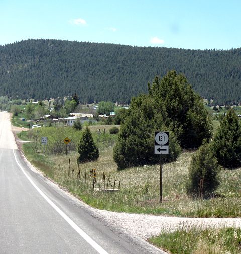 NM 121 from NM 518 in Mora County