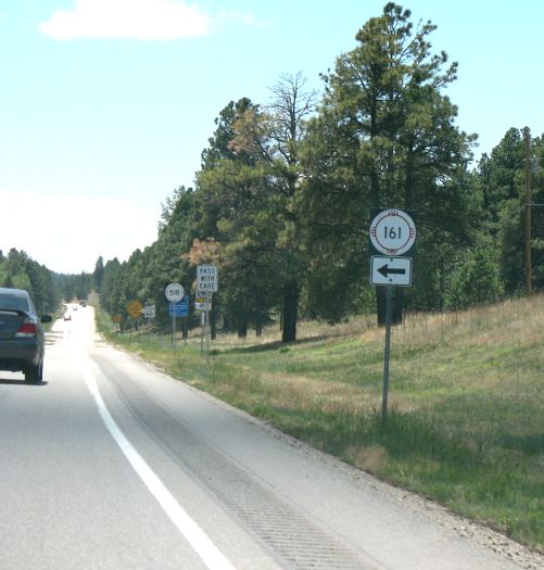 NM 161 at NM 518 in Mora County