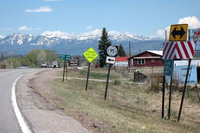 Eastern endpoint of NM 95 at US 64-US 84 in Rio Arriba County