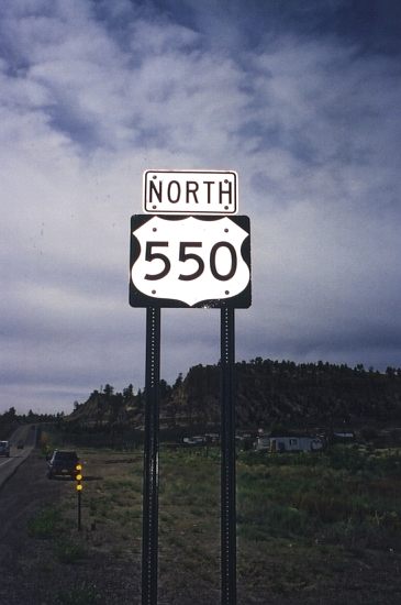 North US 550 at Cuba, NM