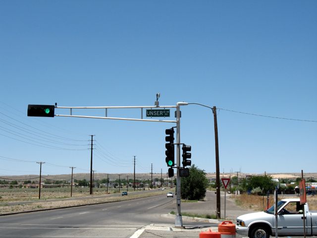 The southern endpoint of NM 345, seen from Central Avenue in Albuquerque