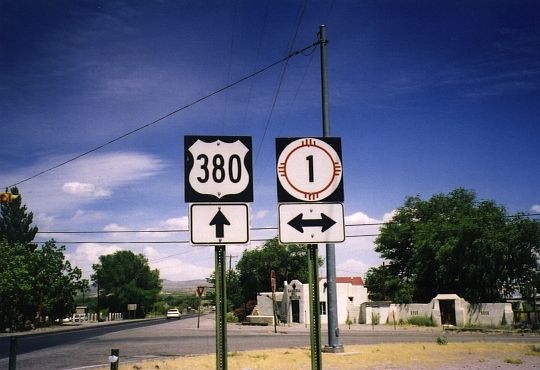 US 380 at NM 1 in San Antonio