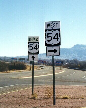 Bypass US 54 and US 54 near Tucumcari, New Mexico