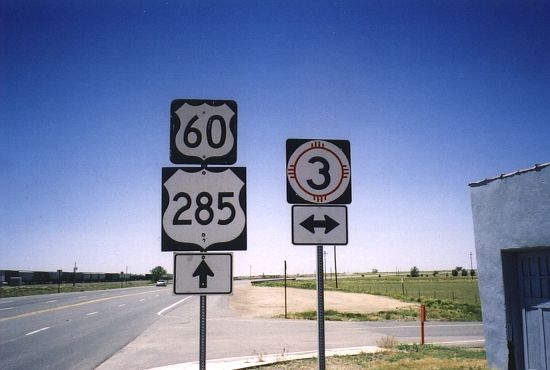 US 60, US 285, NM 3 at Encino, NM