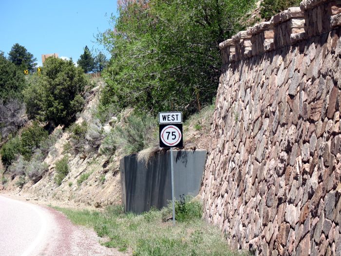 West NM 75 in Taos County