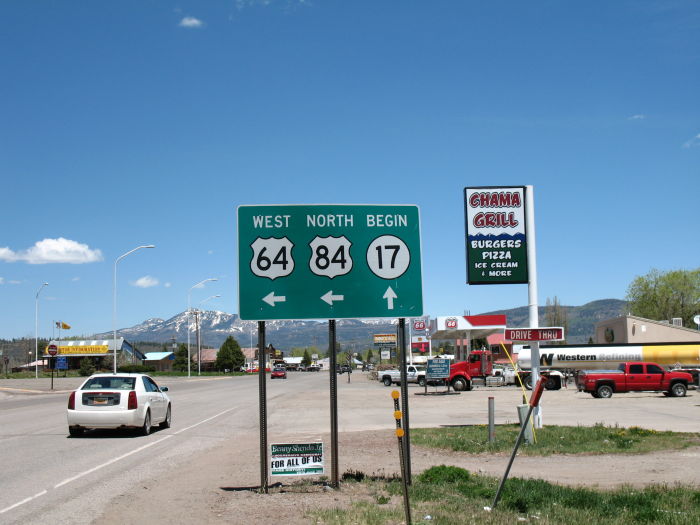 New Mexico 17 and US 64-US 84 in Chama