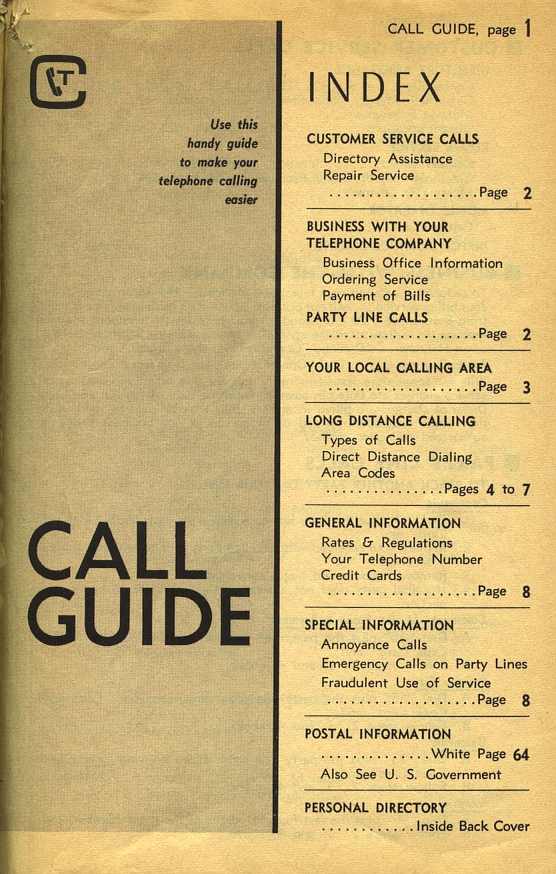 Page 1, Centerville, Iowa 1972 phone directory