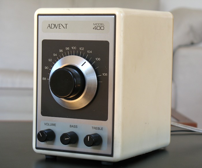 Advent 400 FM radio, close-up, tuner only