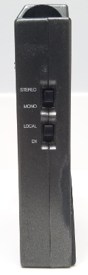 Right side of Proton 100 radio, showing mono/stereo and local/distant reception controls