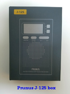 Box for Prunus J-125 AM/FM radio