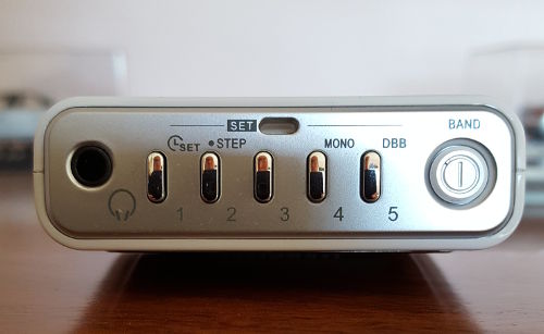 Top panel of Sangean DT-160 DSP radio