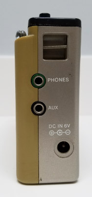 Side view of the Sony SRF-45W AM/FM radio