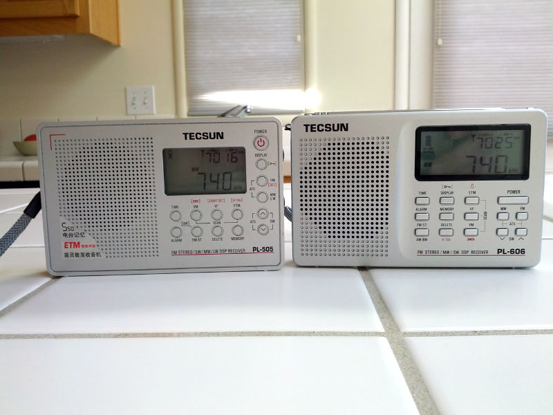 Tecsun PL-505 and PL-606