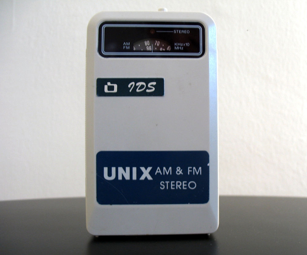 'UNIX' portable walkman-style radio from South Korea