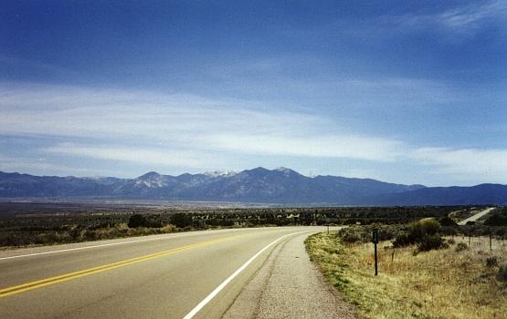 NM 68 south of Taos, New Mexico
