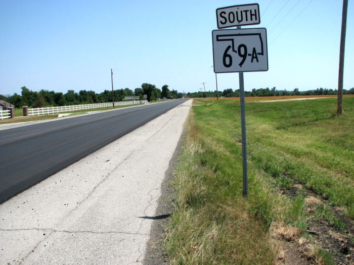 Alternate US 69 as Oklahoma route 69A