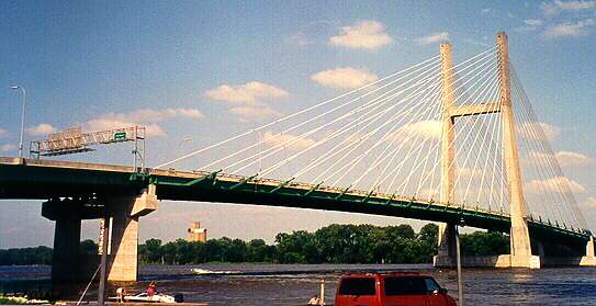 Another view of the Great River Bridge at Burlington, Iowa