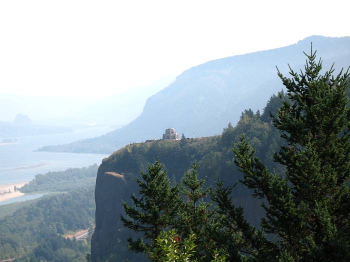Crown Point as seen from the Women's Forum vista point east of Portland, Oregon