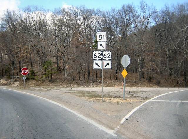 Oklahoma 51 and US 62 at Eldon