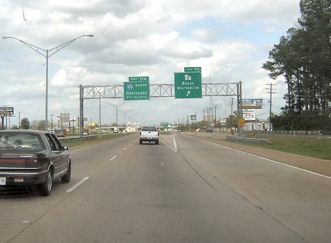 Louisiana 1 and Interstate 49 at US 71 in Alexandria