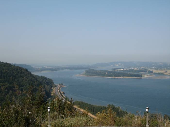 US 30/Interstate 84 from Crown Point along the Historic Columbia River Highway in Oregon