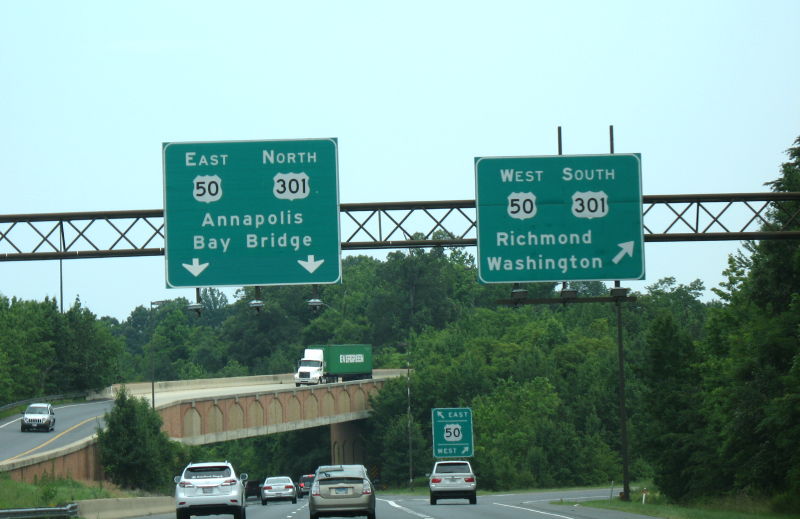 The southern endpoint of Interstate 97 in Maryland