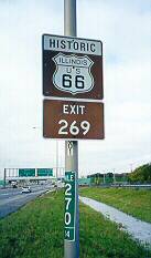 Historic US 66 near Joliet, Ill.