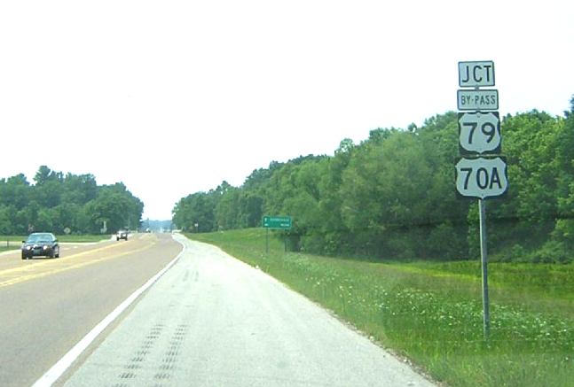 Junction Bypass US 79 and US 70A in Humboldt, Tennessee