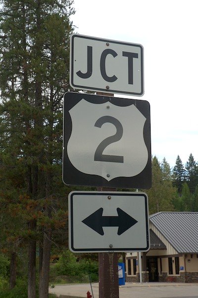US 2 at US 93 in Kalispell, Montana