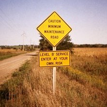 Level B road in Iowa