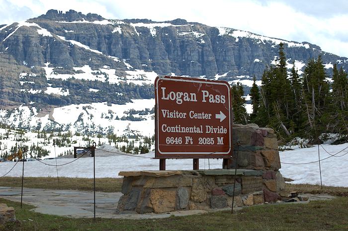 Logan Pass on the Going to the Sun Road in Glacier National Park (Montana)
