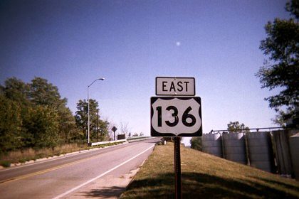 US 136 near the Nebraska border