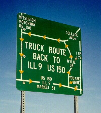 US 150 truck route