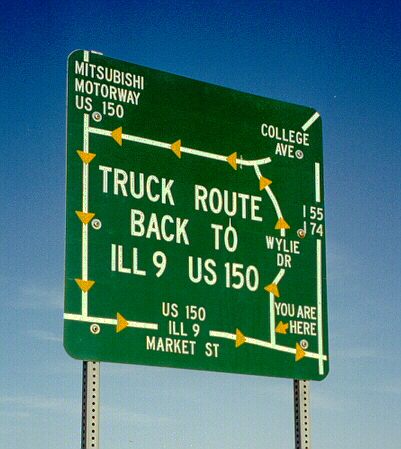 US 150 truck route