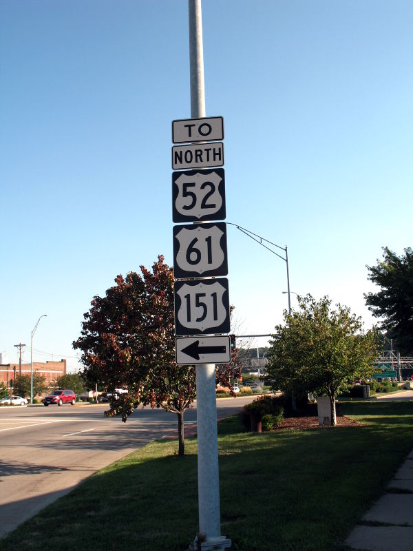 Trailblazers for highways in Dubuque, Iowa