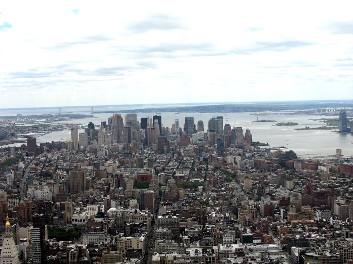 View from the Empire State Building, looking South