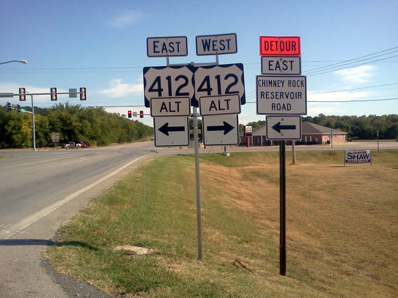 Alternate US 412 designation, replacing Scenic US 412 designation in Oklahoma