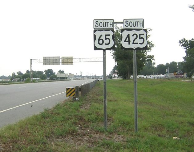 US 65 and US 425 in Pine Bluff, Arkansas