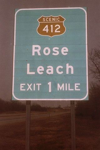 Scenic US 412 exit
