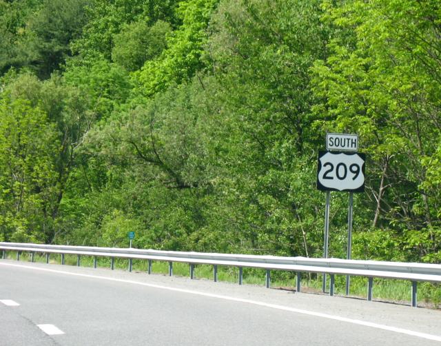 South US 209 in the town of Ulster, New York