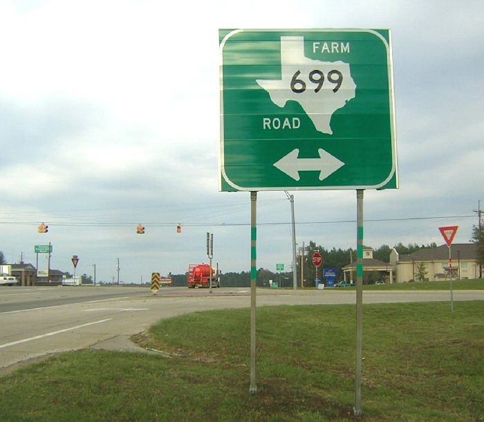 Texas outline for route intersecting US 59 near Carthage