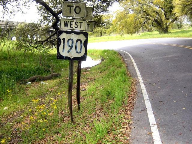 US 190 trailblazer in Lobdell, Louisiana, with the remnants of another one behind it